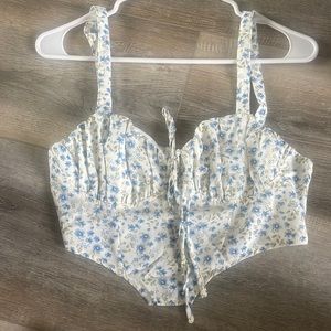shein size medium corset top!